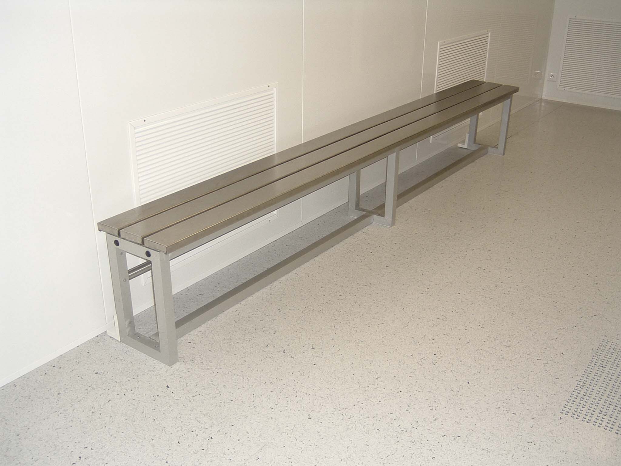 Banc Inox Grand Modèle Pour Vestiaire