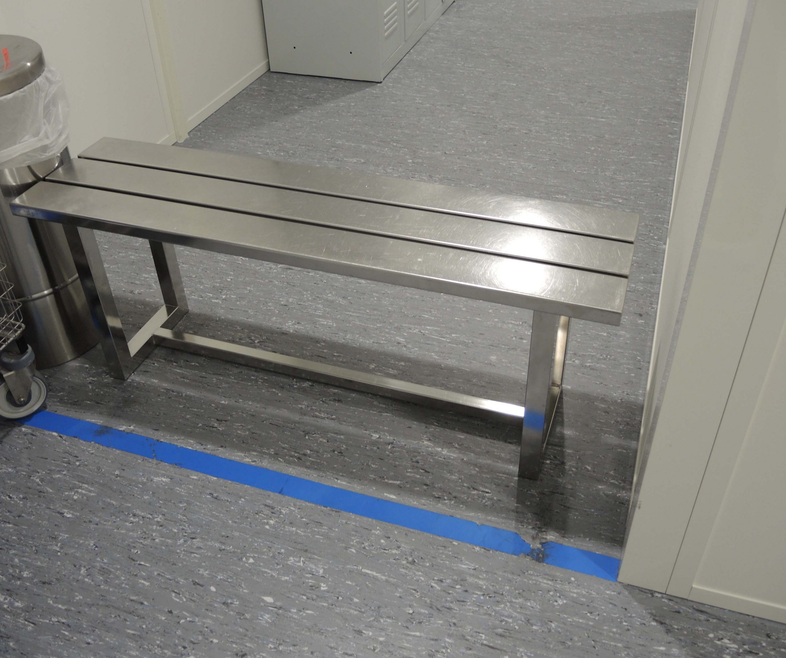 Banc Inox Vestiaires Salle Blanche