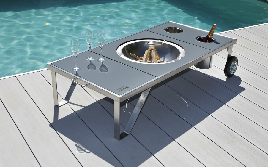 Mobilier inox terrasse