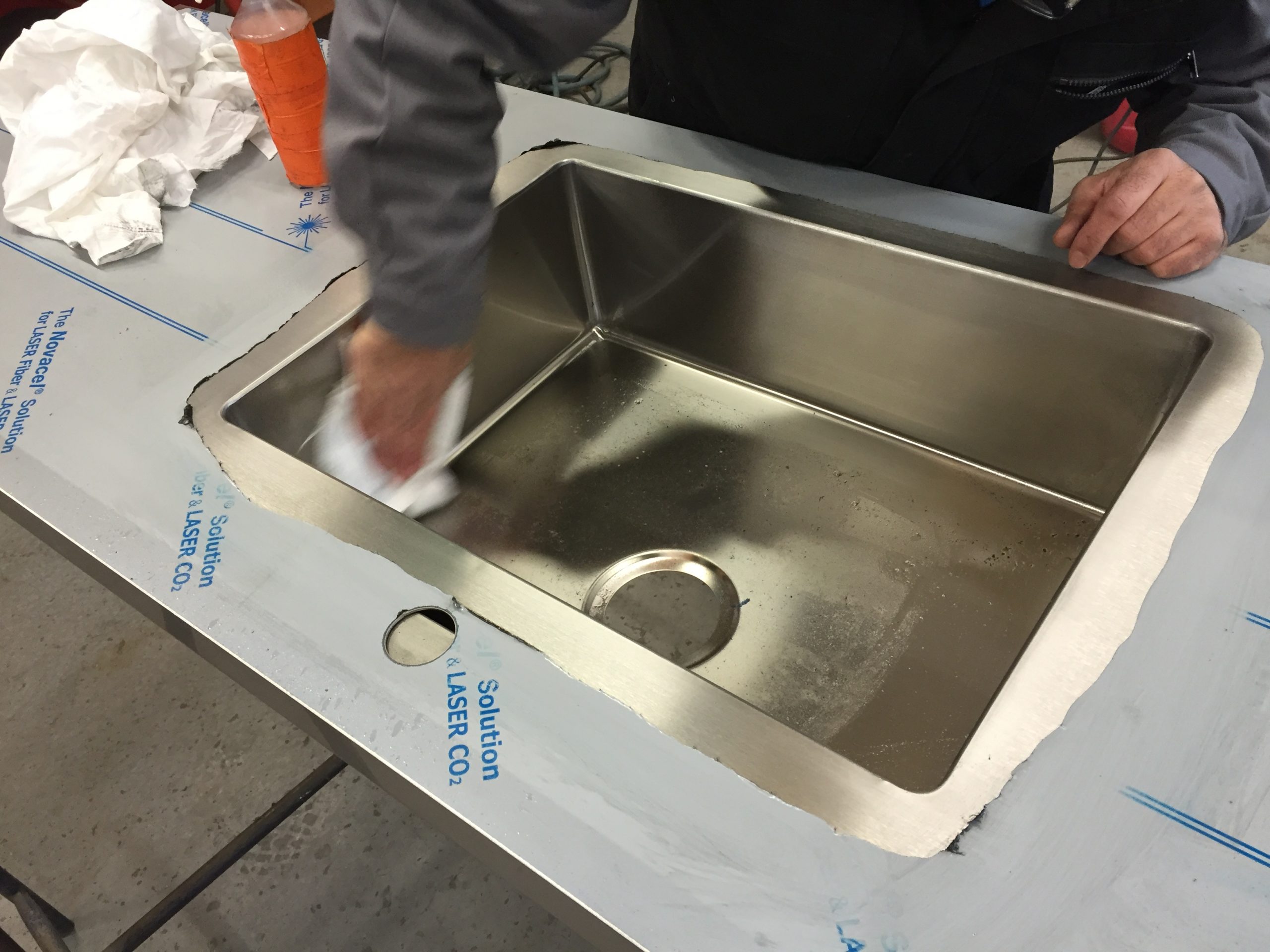 Evier Inox Integre